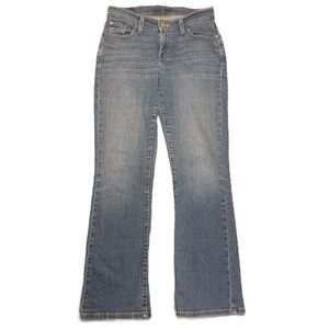 Levis Womens 6 (30x31.5) Jeans Bootcut Mid Rise Stretch Blue Denim